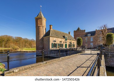 Domburg - Close-Up to Westhove Castle, which is used as Youth Hostel, Zeeland, Netherlands,20.03.2018
