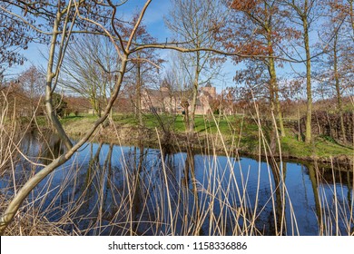 Domburg - View to Rearside of Castle Westhove, Zeeland, Netherlands, Domburg, 19.03.2018 