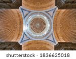 Dome ceiling of Panteao Nacional (National Pantheon) or Church of Santa Engracia in Alfama district
