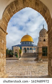 The Dome of the Rock on the Temple Mount in Jerusalem, Israel