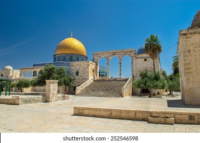 The Dome of the Rock on the Temple Mount in Jerusalem 