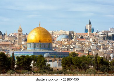 The Dome of the Rock on the temple mount in Jerusalem - Israel - Shutterstock ID 281804450