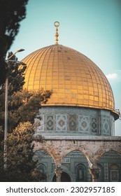 Dome of the Rock,close up,Al Aqsa Mosque, Jerusalem, palestine