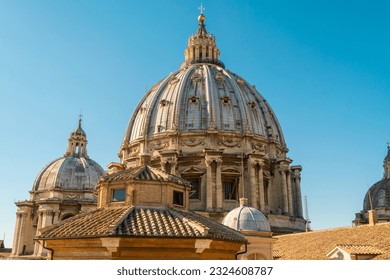 The dome of St. Peter's Basilica in the Vatican - Powered by Shutterstock