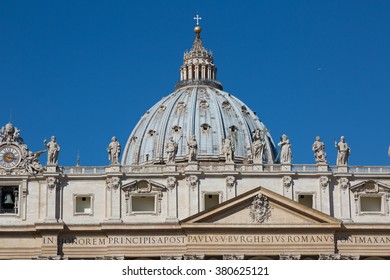 Dome St Peters Cathedral Vatican Stock Photo Shutterstock