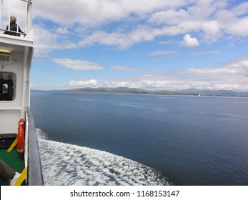 Domestic ferry to Isle of Sky. Cruising with passengers and cars from Odan to Craignure. Great Britain 12th June 2012