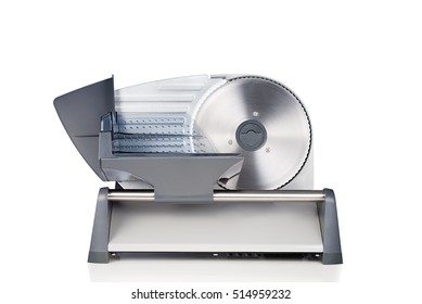 Domestic Food Slicer Front View Isolated On White Background