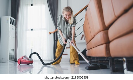 Domestic Life, Family Cleaning Living Room. Relationship 