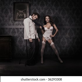 Dominating Woman And Handsome Man