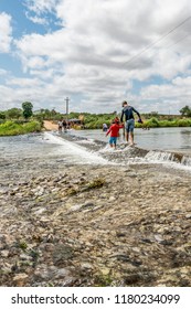 São Domingos Do Cariri, Paraiba, Brazil - February, 2018: Transfer Of The São Francisco River Is A Large-scale Interbasin Transfer To The Dry Sertão In The Northeastern States Of Brazil