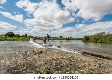 São Domingos Do Cariri, Paraiba, Brazil - February, 2018: Transfer Of The São Francisco River Is A Large-scale Interbasin Transfer To The Dry Sertão In The Northeastern States Of Brazil