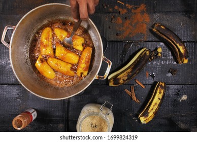 Dominican Food, Ripe Plantain To The Cauldron, Ripe Banana, Dessert, Tasty, Dominican Sweet, Rustic Cuisine, Caribbean Cuisine, Dominican Cuisine