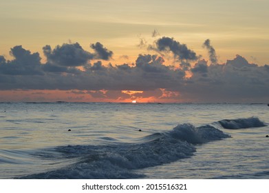 Dominican Republic, Punta Cana, Sunrise On The Caribbean Sea