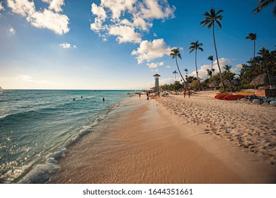 Dominicus Beach Detail At Sunset, Dominican Republic