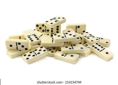 Dominoes Isolated On A White Background