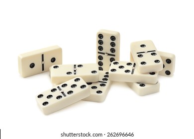 Dominoes Isolated On White Background