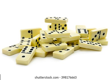 Dominoes Isolated On White Background