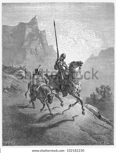 Don Quijote Sancho Panza Picture History Stock Photo Edit Now
