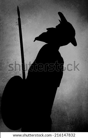 Don Quixote of La Mancha, artistic silhouette