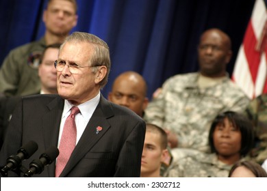 Donald Rumsfeld At His Final Town Hall Meeting