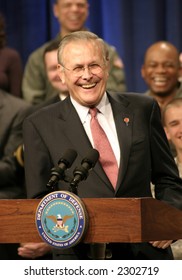 Donald Rumsfeld At His Final Town Hall Meeting