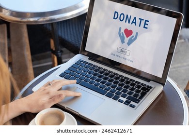 Donate to charity, donation concept. Give help by sending money to non-profit and charity organizations. - Powered by Shutterstock