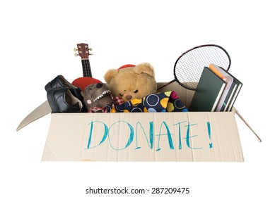 Donation Box Full With Stuff