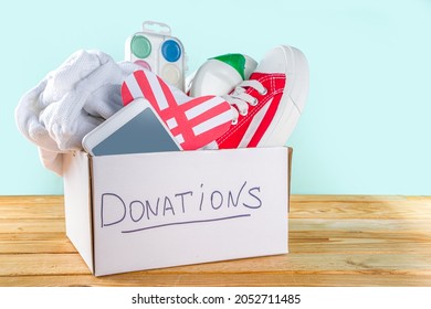 Donation Box Various Give Goods Giving Stock Photo (Edit Now) 2052711485