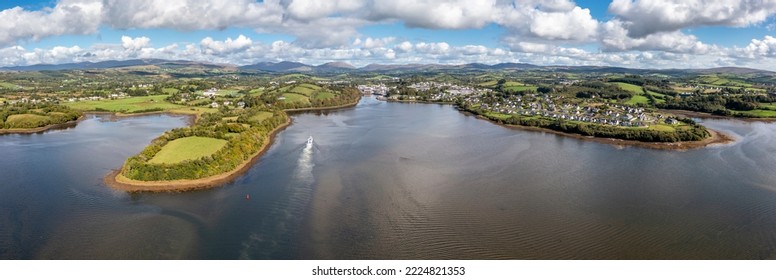 Donegal Town, County Donegal, Ireland - September 22 2022 : The waterbus arriving to the town