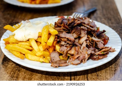 Doner Meat With French Fries