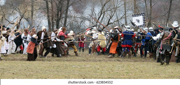 DONJA STUBICA, CROATIA - FEBRUARY 11, 2017: Annual Reenactment That Commemorates The Peasant Revolt Led By Matija Gubec In 1573