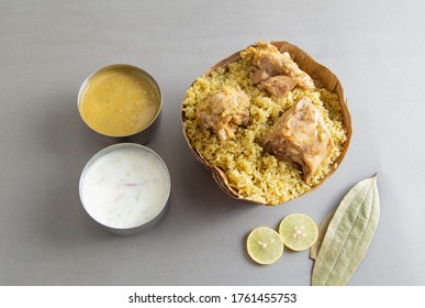 Donne Chicken Biryani With Leaf From India