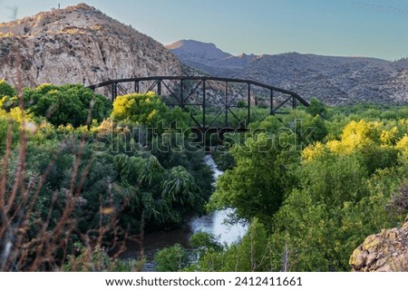 Donnelly Wash under railroad trestle outside of Florence, Arizona
