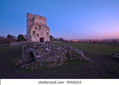 Donnington Castle At Dusk