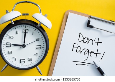 2,385 Don't forget concept Images, Stock Photos & Vectors | Shutterstock