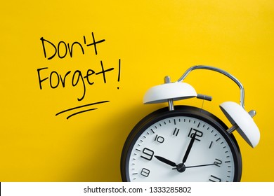 Dont Forget Notice Reminder Words Graphic Stock Photo 1333285802 ...