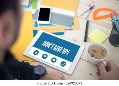 DONT GIVE UP SCREEN CONCEPT