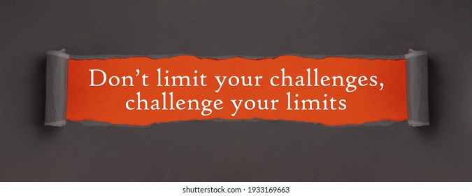 Dont Limit Your Challenges Challenge Your Stock Photo 1933169663