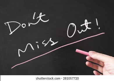 Don't miss out words written on the blackboard using chalk
