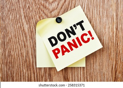 Don't Panic! message