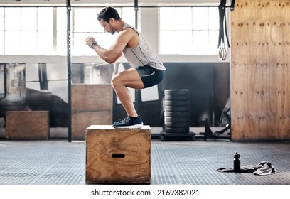 Dont skip leg day. Shot of a young man doing leg exercises at gym. - Shutterstock ID 2169382021