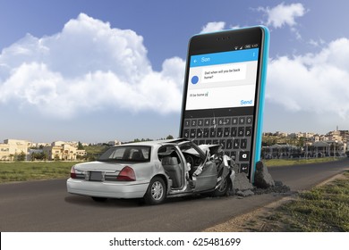 don't text and drive  - Shutterstock ID 625481699