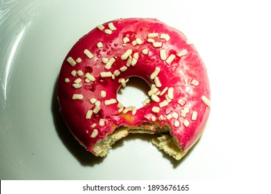 A Donut Bitten By Homer Simpson