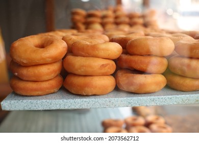 Donuts In The Display Case