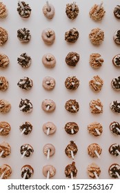 Donuts Displayed On A Donut Wall