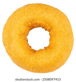 Donuts or Doughnuts. One plain Donut or Doughnut without chocolate glazed cream, icing and sprinkles. Dessert on birthday, holiday party. Advertising coffee shop, bakery, cafe. American style Donut - Powered by Shutterstock