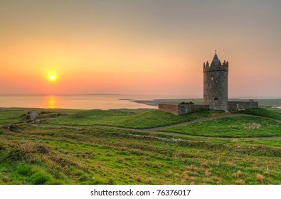 Doonagore Castle At Sunset - Ireland