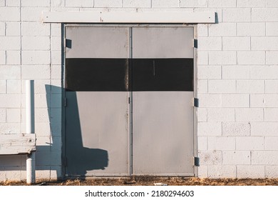 Door In Back Alley Of Building