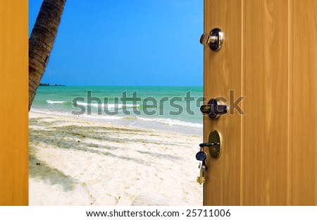 Similar – Image, Stock Photo The sun locks away the winter