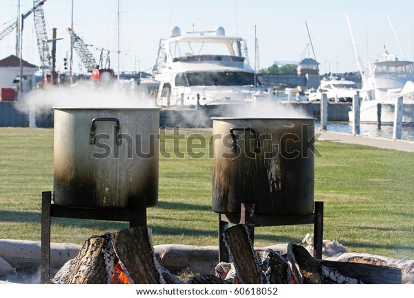 Door County Fish Boil Stock Photo Edit Now 60618052